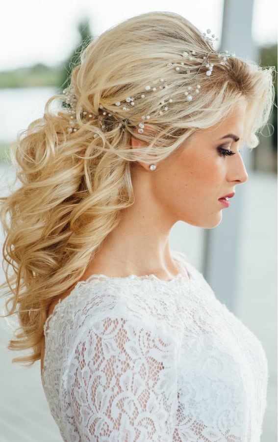 bride makeup and hair